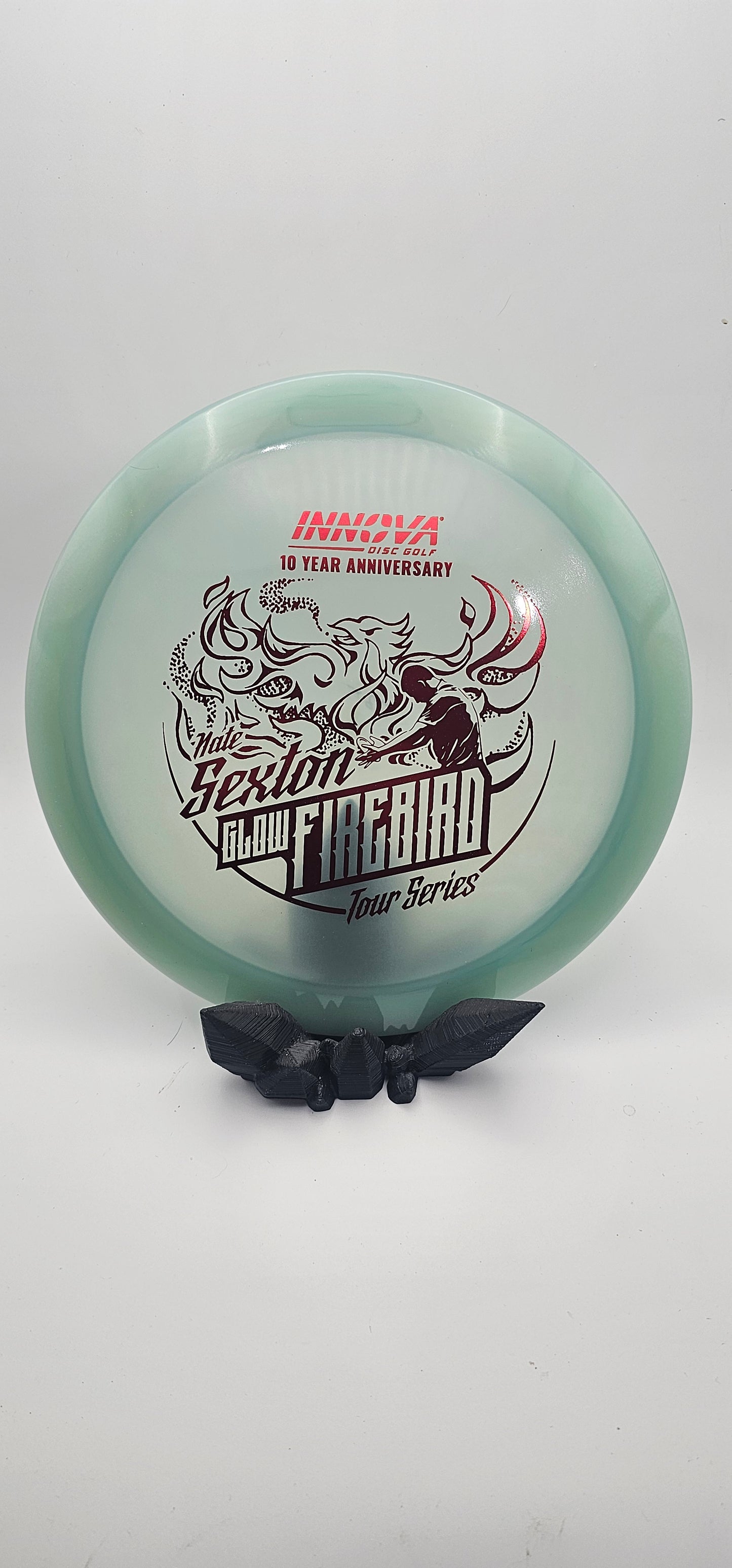 Innova - Firebird - green - Proto Glow - red foil - 10th anniversary Sexton firebird