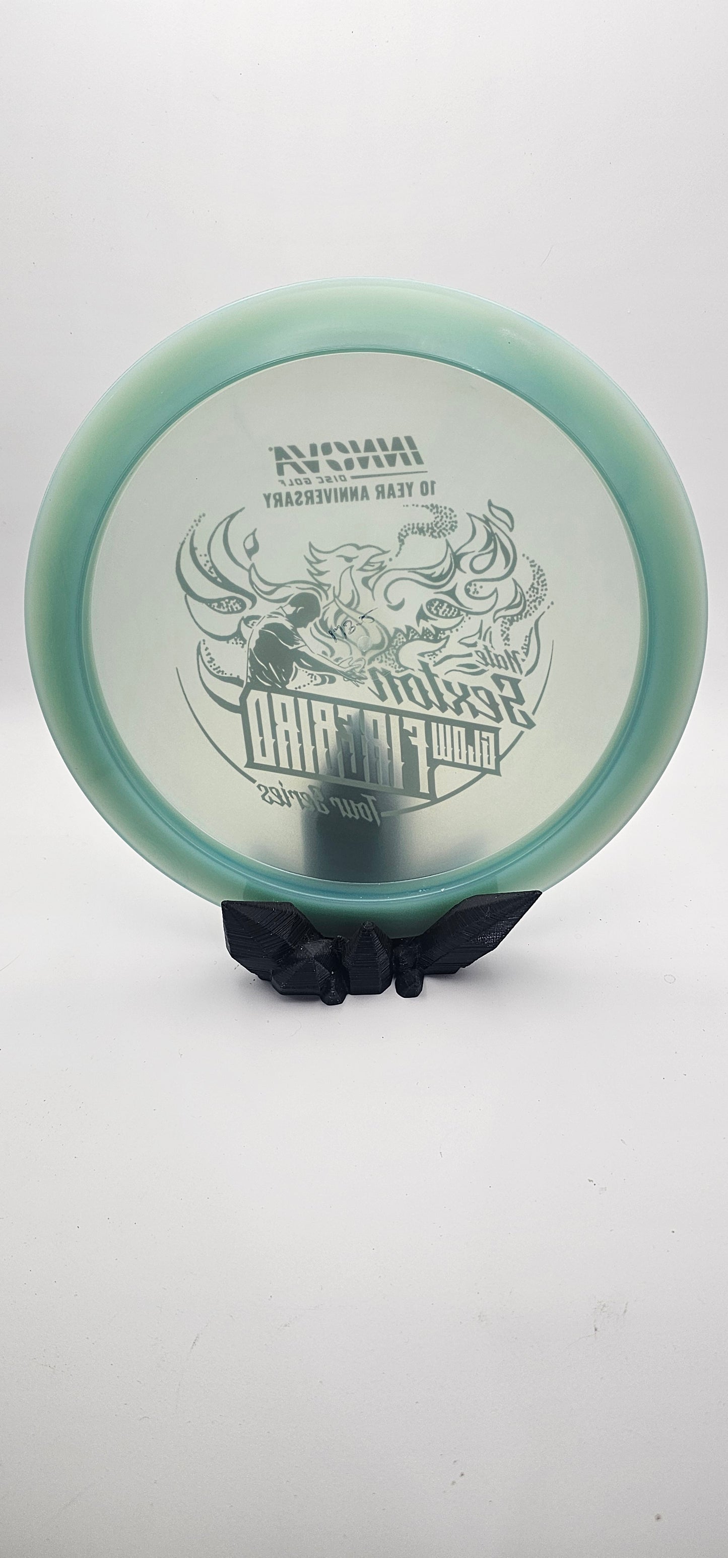 Innova - Firebird - green - Proto Glow - red foil - 10th anniversary Sexton firebird