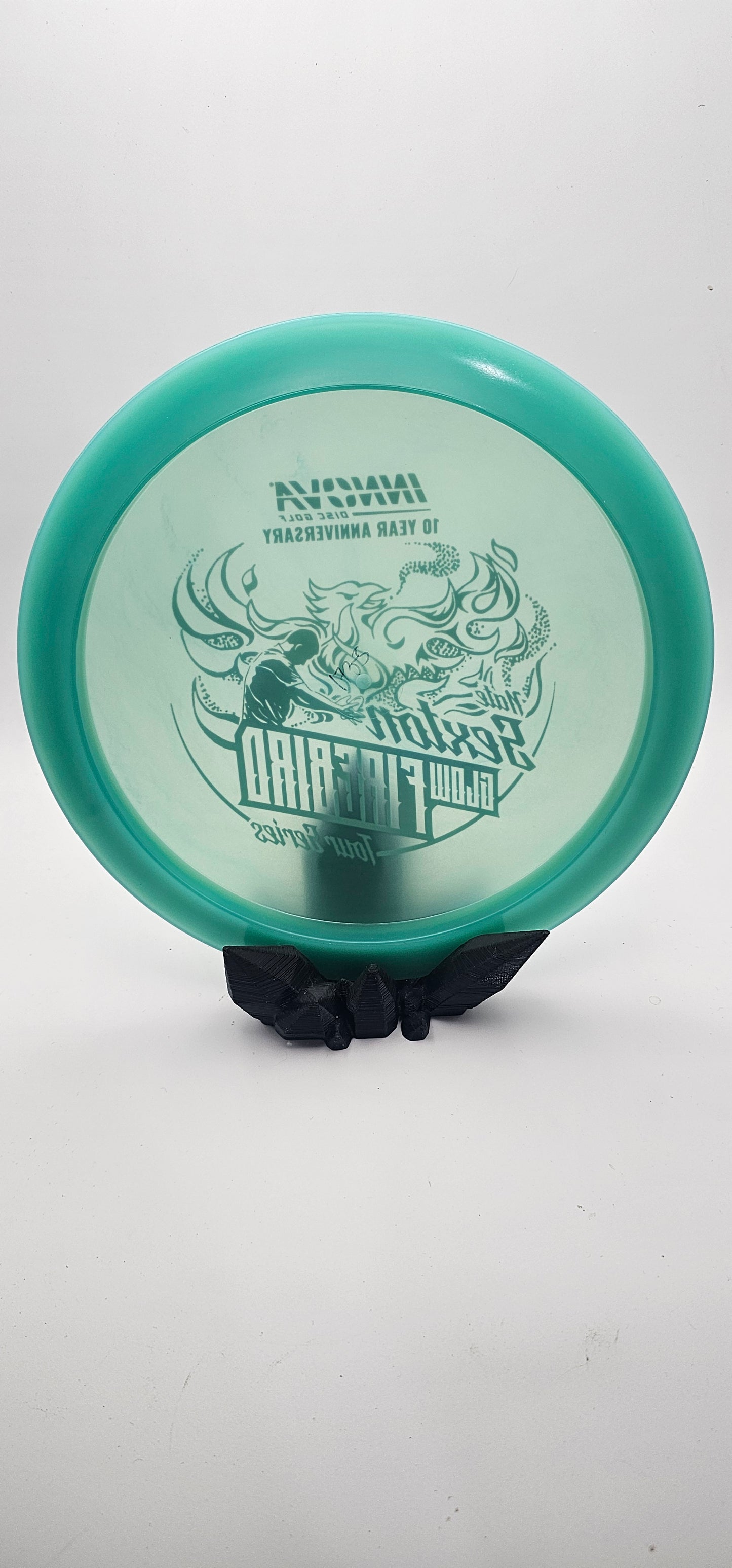 Innova - Firebird - green/blue - Proto Glow - purple foil - 10th anniversary Sexton firebird