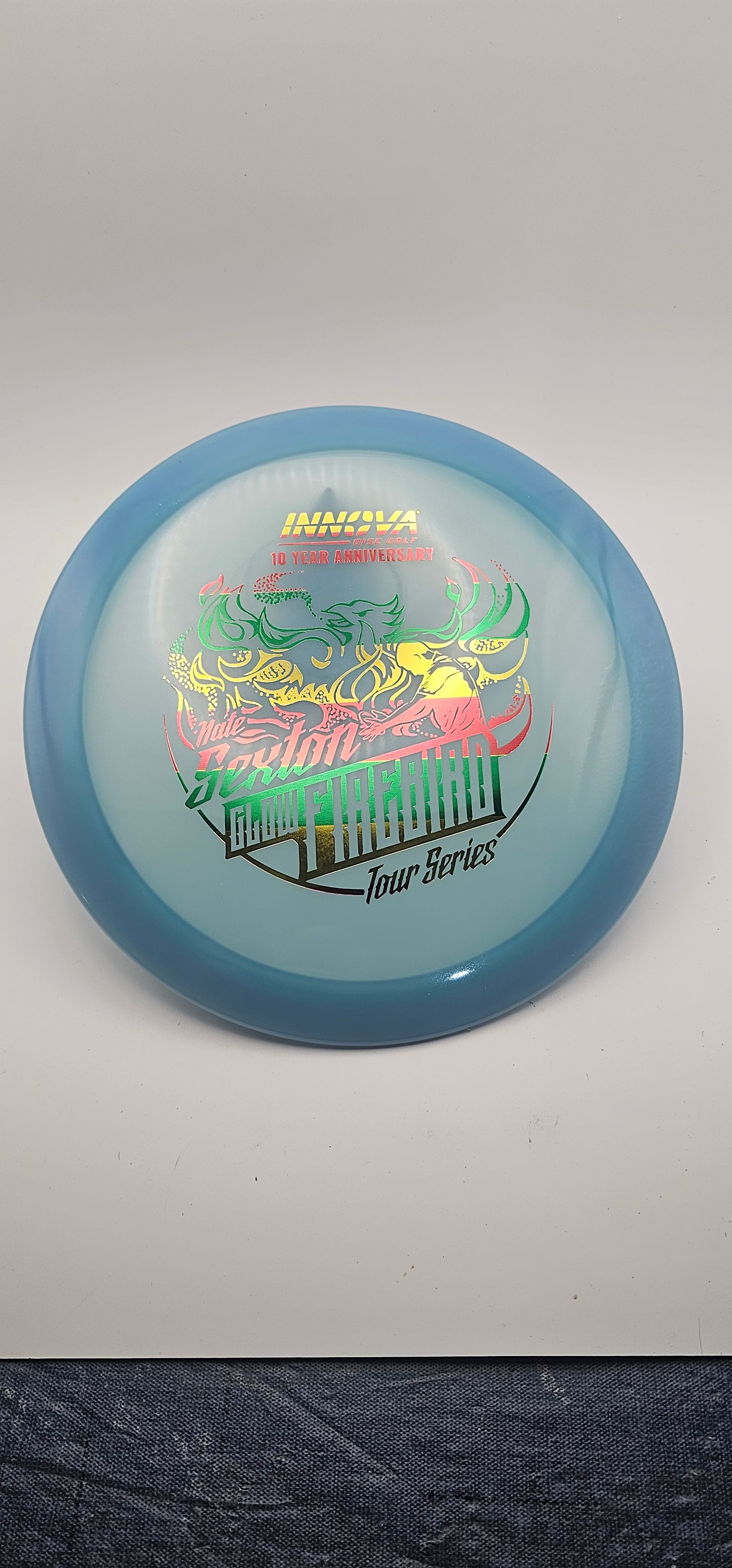 Innova - Firebird - green/blue - Proto Glow - rasta foil - 10th anniversary Sexton firebird