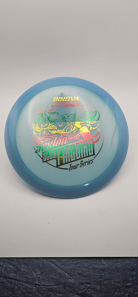 Innova - Firebird - green/blue - Proto Glow - rasta foil - 10th anniversary Sexton firebird