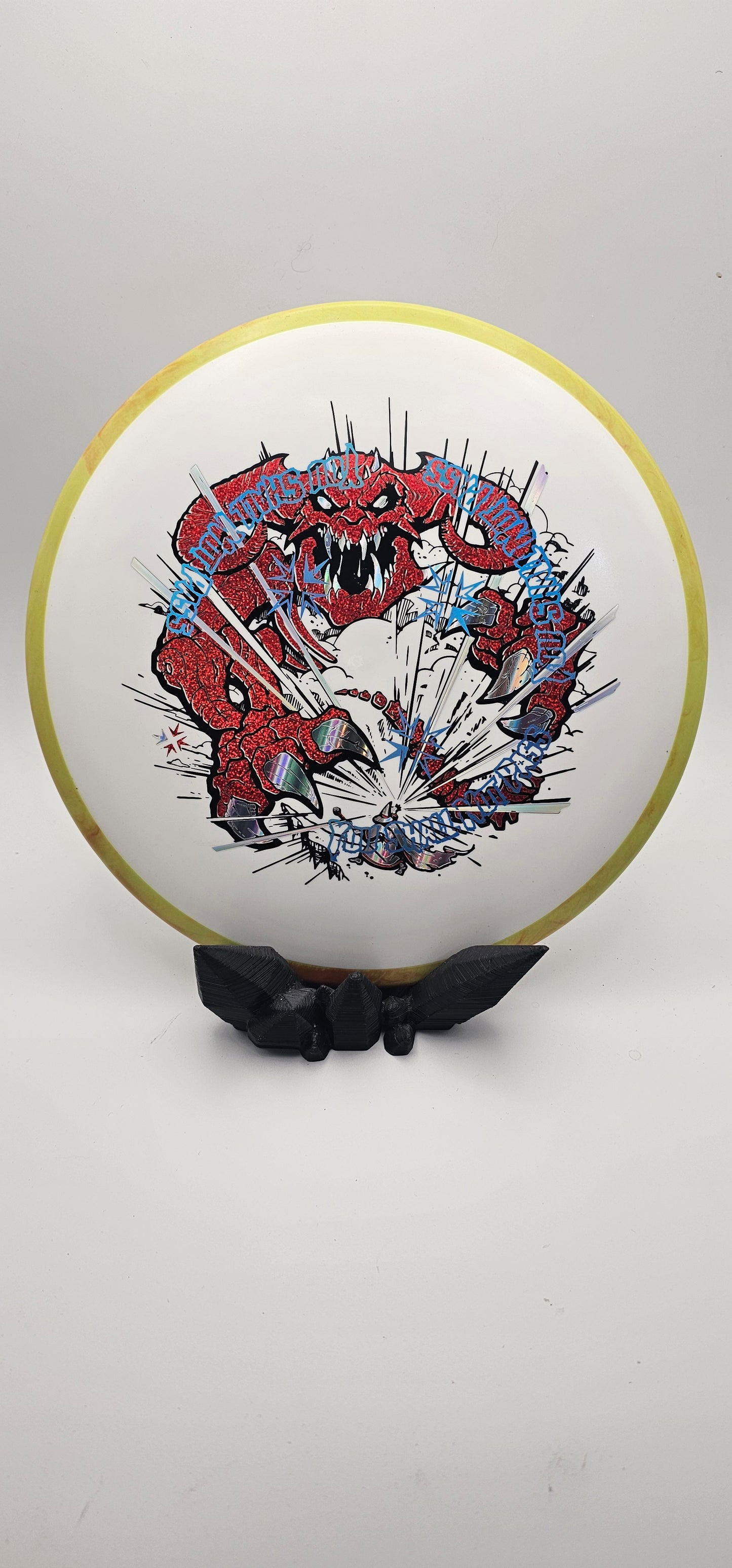 Axiom - Crave- "You shall not pass" by DFX misprint - neutron white/yellow - red/black/blue/silver foil - 167g
