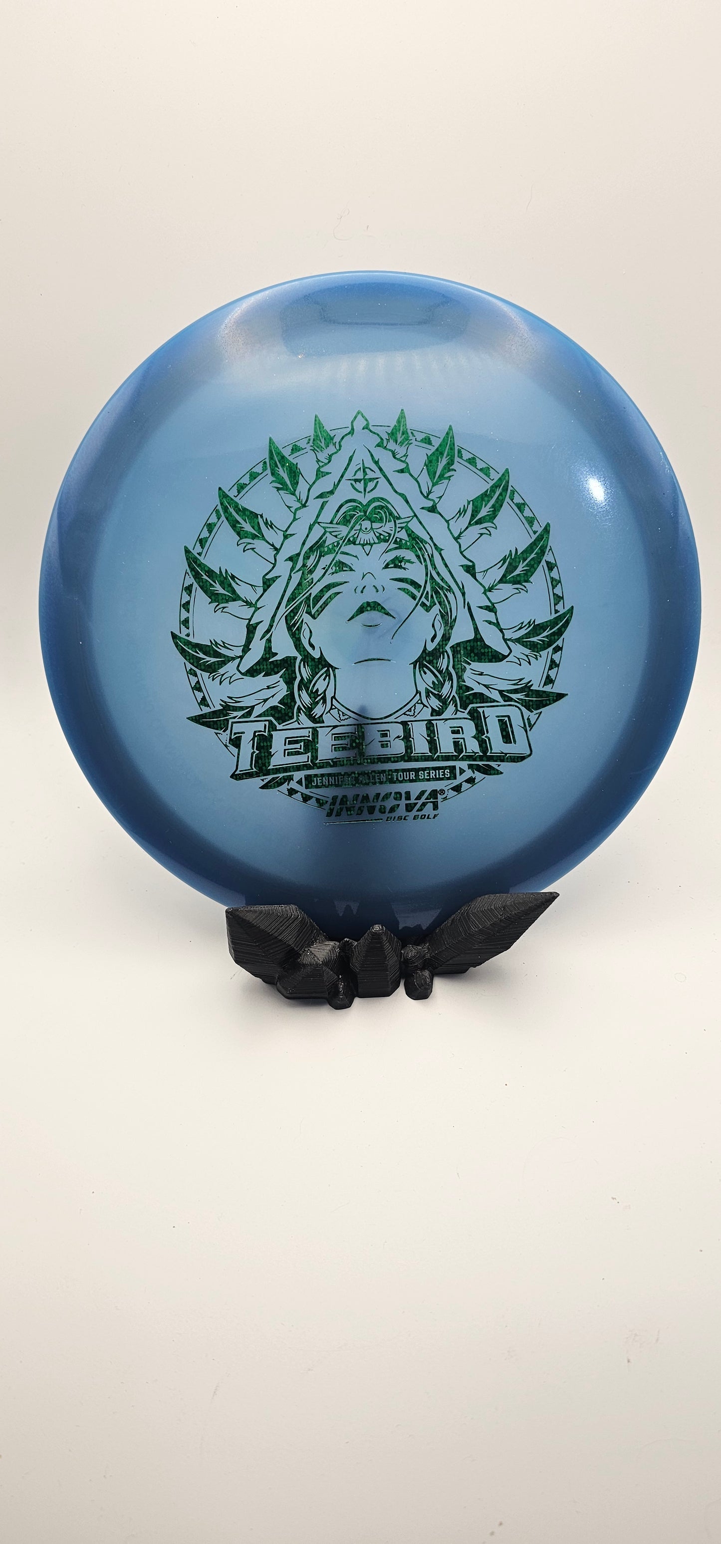 Innova - Teebird - Proto Glow Blue - 171g - Green glow - green foil - Jennifer Allen Stamp