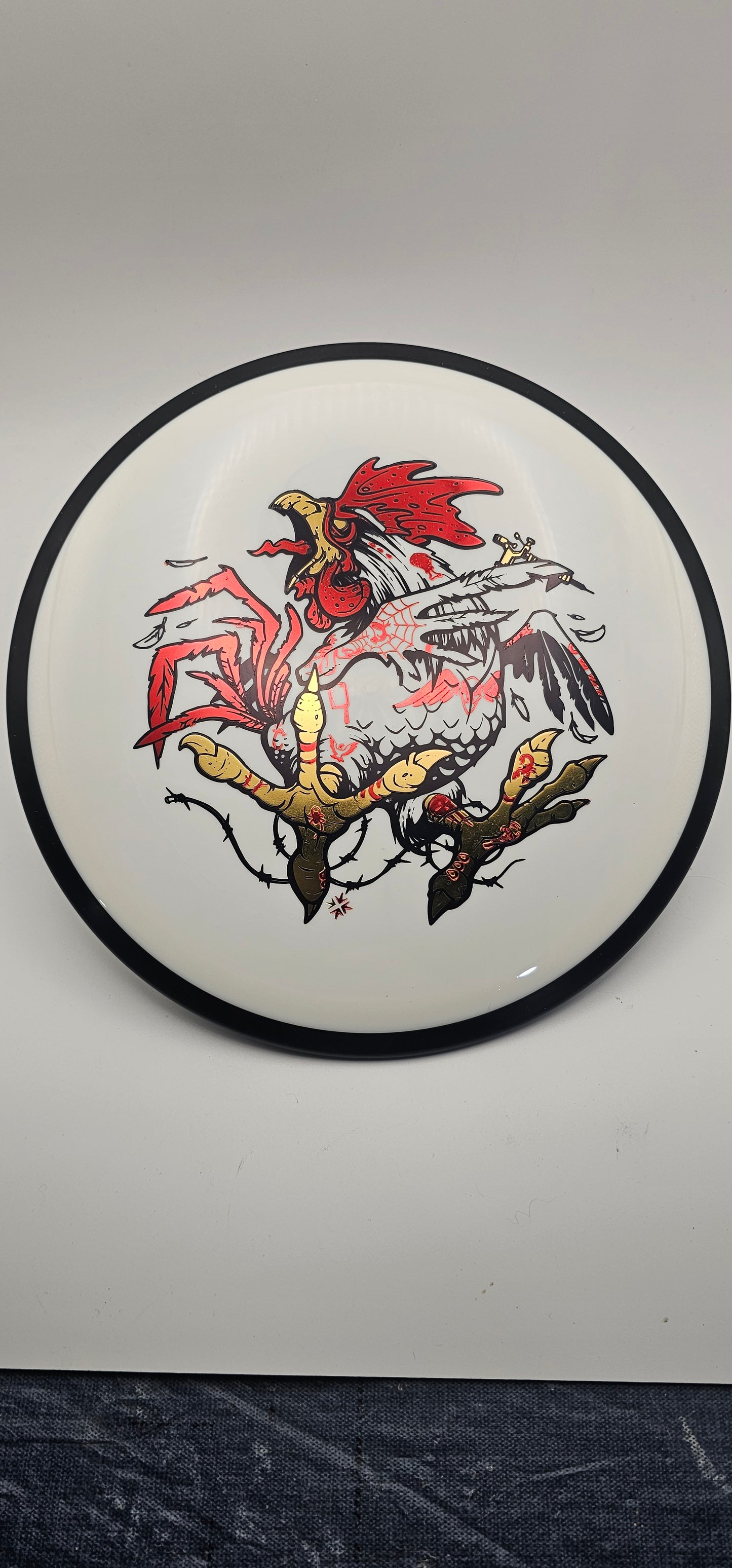 MVP - Servo - 173g - Tattooster by DFX - Neutron White - Red/gold/black foil