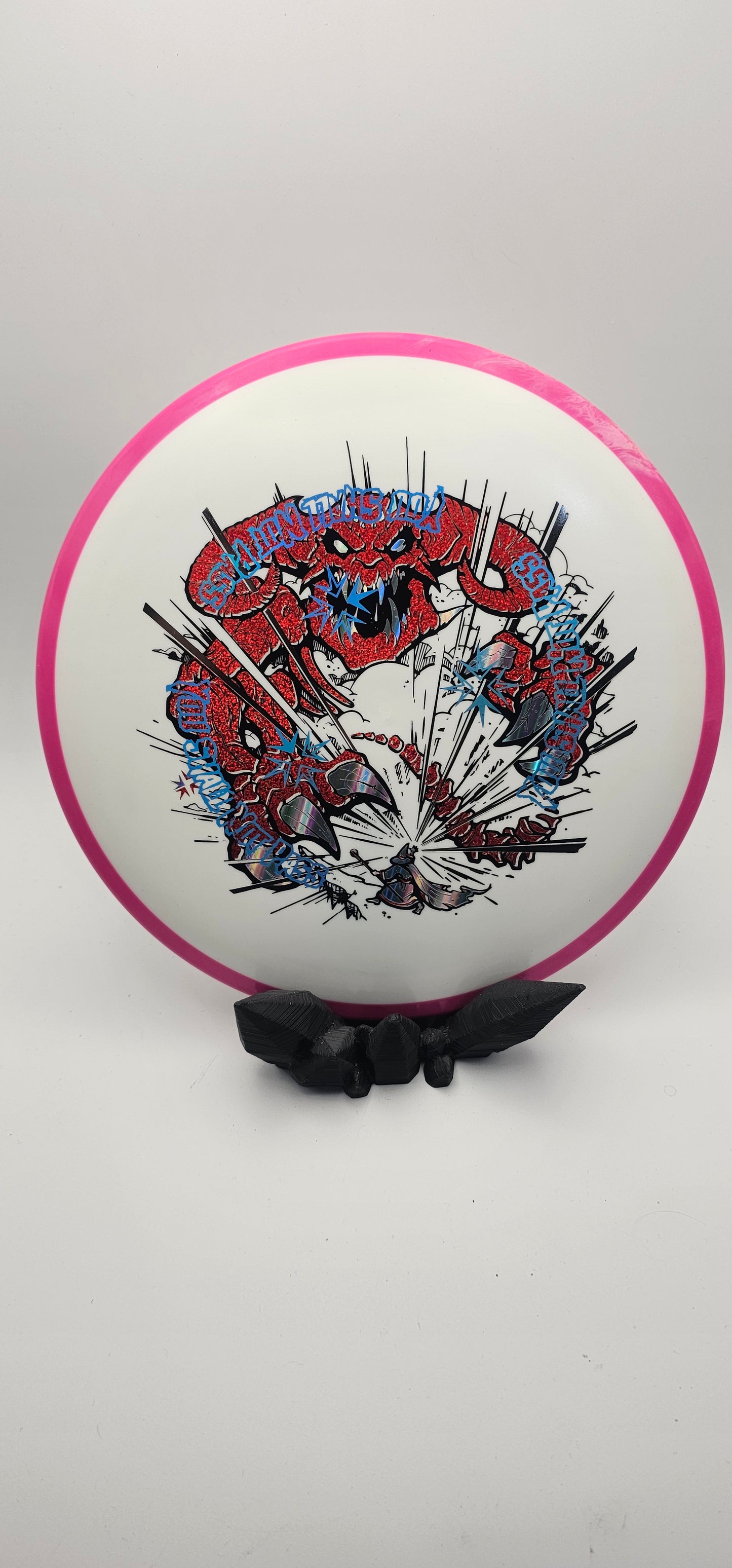 Axiom - Crave - "You Shall Not Pass" Misprint by DFX - Neutron white/pink - 169g - red/black/silver/blue