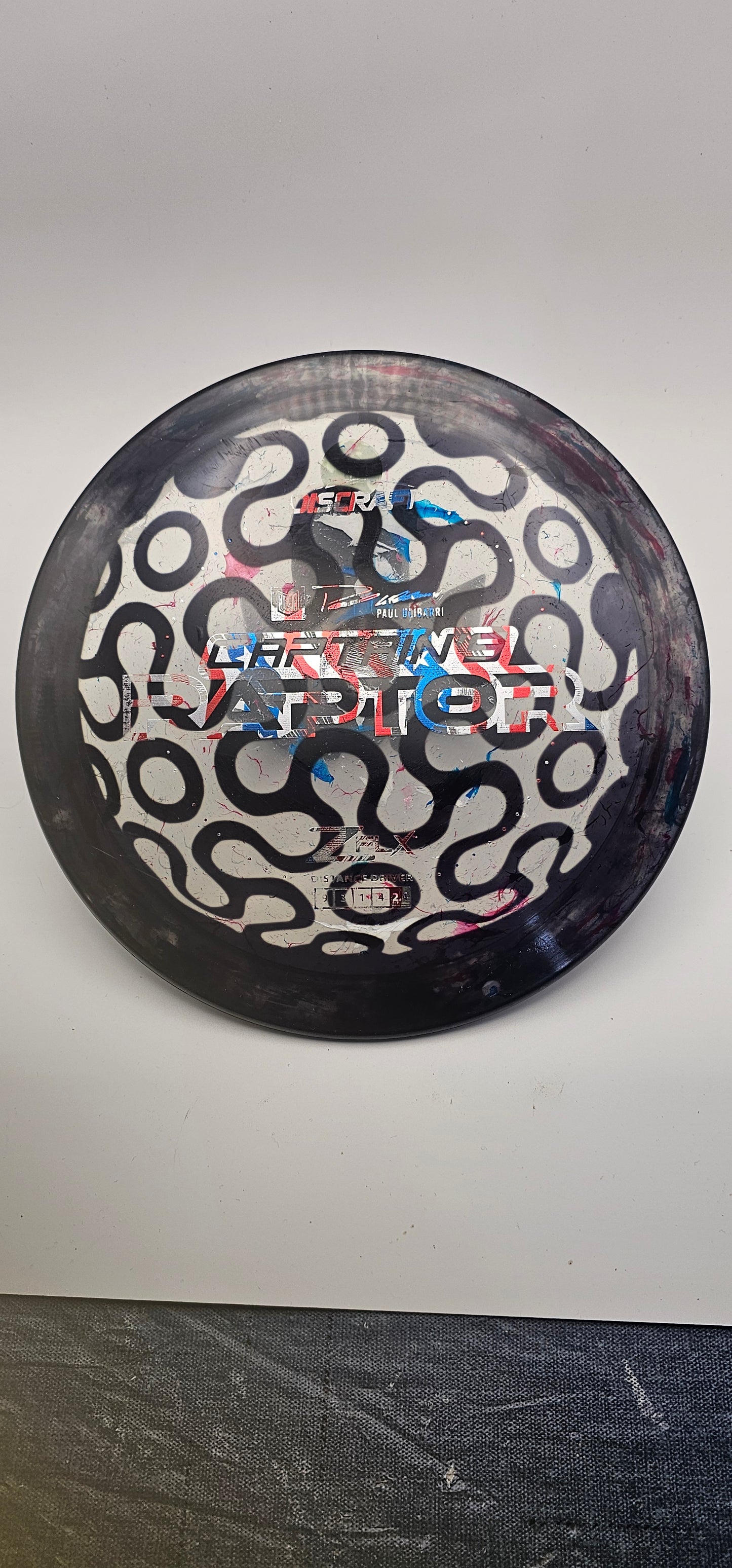 Discraft - Captains Raptor - JBZ Dyed- red/white/blue foil
