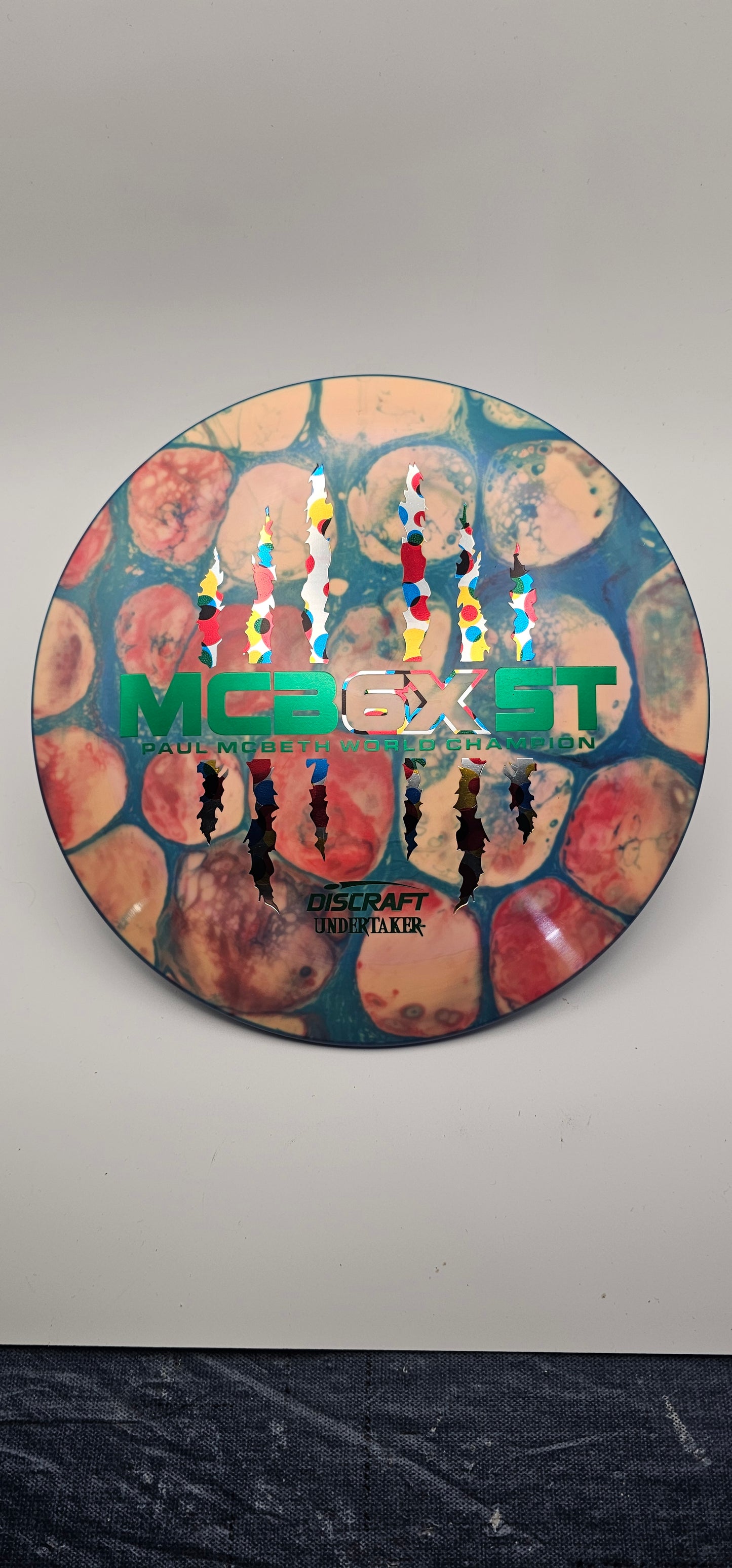 Discraft - 6x Claw Undertaker - ESP Dyed - green/wonderbread foil - 170-172g