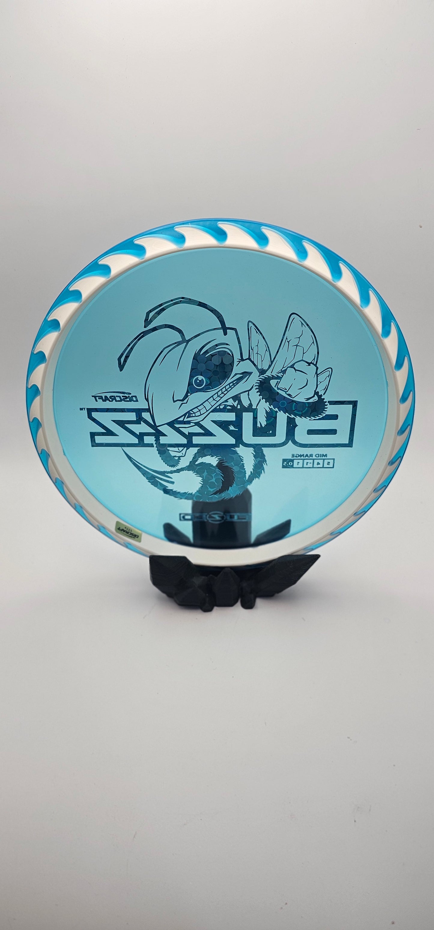 Discraft - FuZed Buzzz - Blue Plate - White blades - Buzzzsaw - 177g+ - blue flower foil