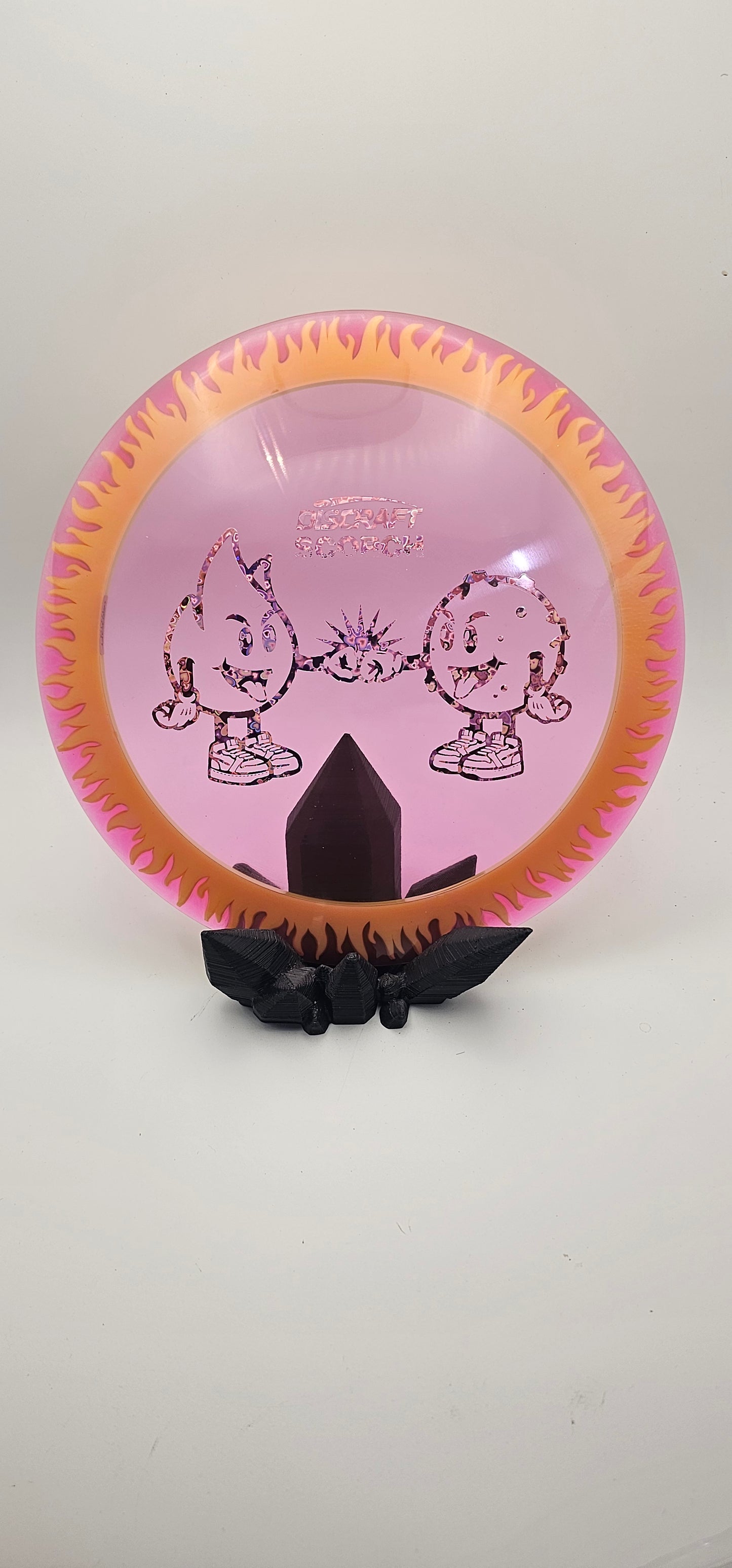 Discraft - Scorch - Pink Plate - dayglow flames- glo ring - 173-174g