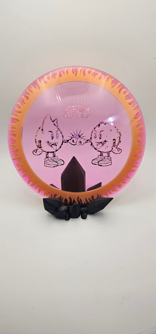 Discraft - Scorch - Pink Plate - dayglow flames- glo ring - 173-174g