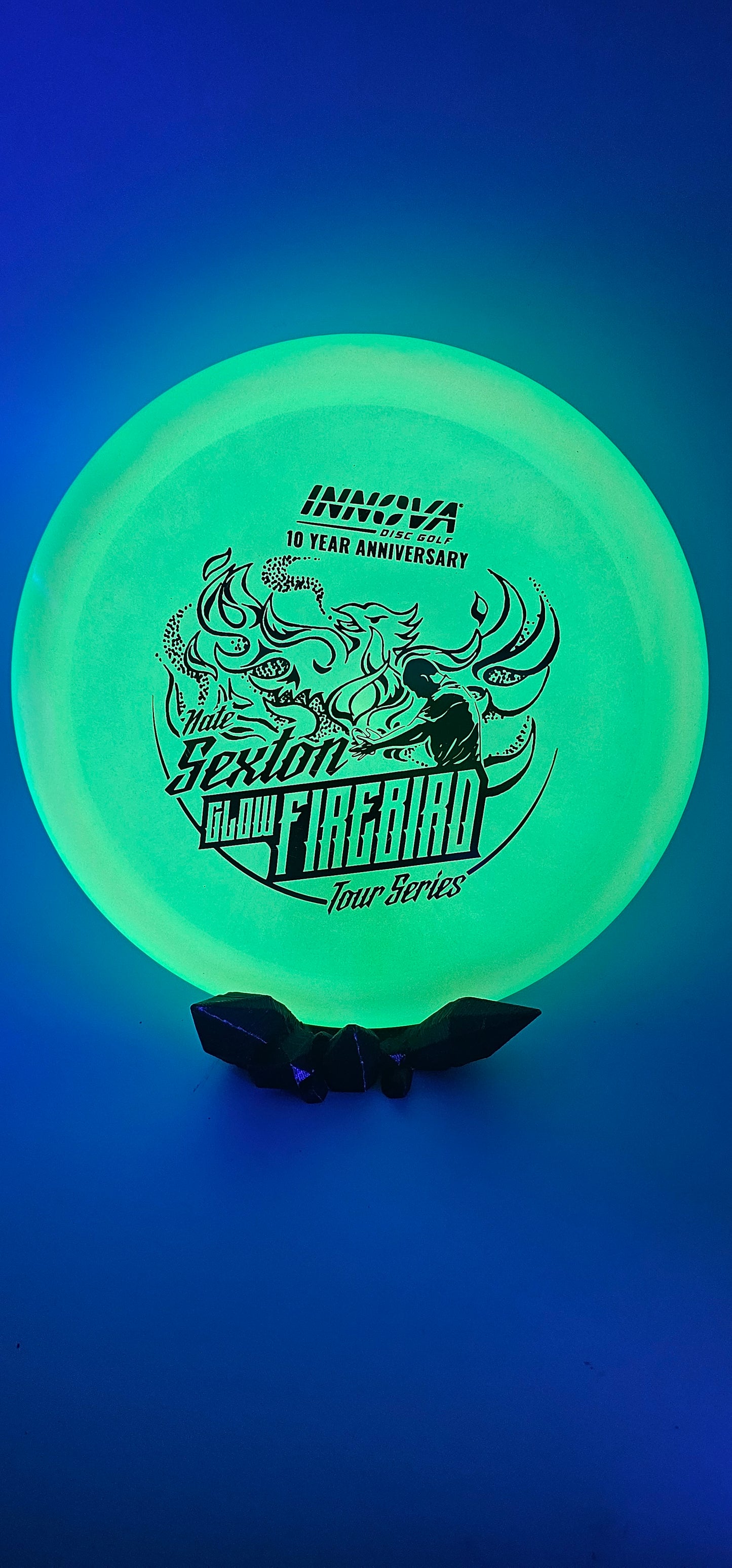 Innova - Firebird - green/blue - Proto Glow - rasta foil - 10th anniversary Sexton firebird